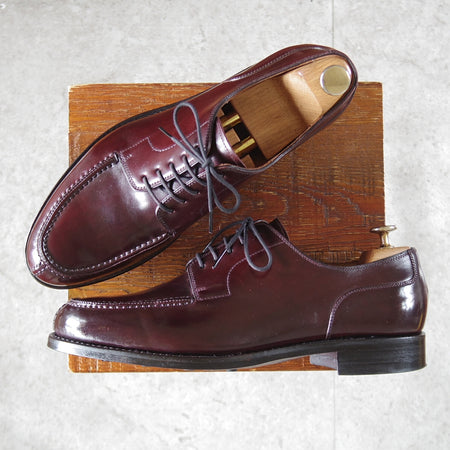 美品★(スペイン製)YANKO/ヤンコ SIZE 8.5【定価￥97,900-★コードバン仕様/ダイナイトソール/15085】Uチップ/赤茶/メンズ★p089