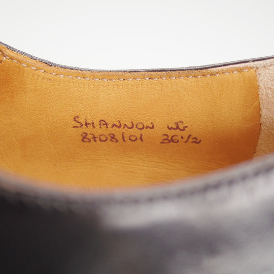 極上★チャーチ(レディース) SIZE 36.5【定価￥181,500-★シャノン/SHANNON WG】プレーントゥ/黒/Church's★o536