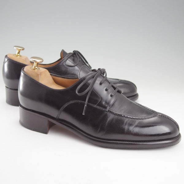 極美品★(伊製)Le Yucca's/レユッカス SIZE 40.5【定価￥170,280-★エンツォ・ボナフェ製/Y18711】Karenaラスト/Uチップ/黒/メンズ★n508