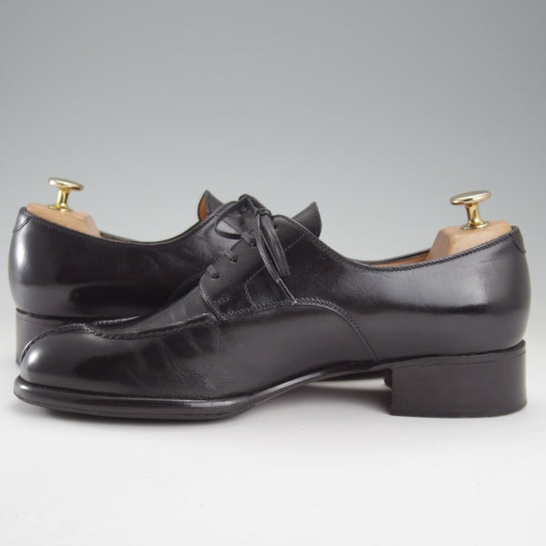 極美品★(伊製)Le Yucca's/レユッカス SIZE 40.5【定価￥170,280-★エンツォ・ボナフェ製/Y18711】Karenaラスト/Uチップ/黒/メンズ★n508