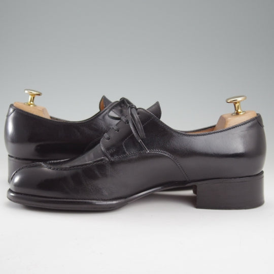 極美品★(伊製)Le Yucca's/レユッカス SIZE 40.5【定価￥170,280-★エンツォ・ボナフェ製/Y18711】Karenaラスト/Uチップ/黒/メンズ★n508
