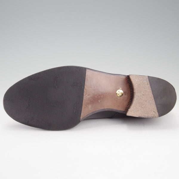 極美品★(伊製)Le Yucca's/レユッカス SIZE 40.5【定価￥170,280-★エンツォ・ボナフェ製/Y18711】Karenaラスト/Uチップ/黒/メンズ★n508