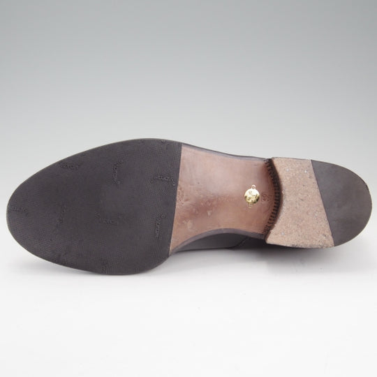 極美品★(伊製)Le Yucca's/レユッカス SIZE 40.5【定価￥170,280-★エンツォ・ボナフェ製/Y18711】Karenaラスト/Uチップ/黒/メンズ★n508