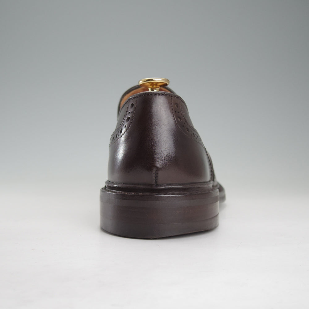 極美品★トリッカーズ SIZE 8【現行定価13万円以上★センターエラスティック/M6924】ローファー/スリッポン/カーフ/濃茶/Tricker's★o002
