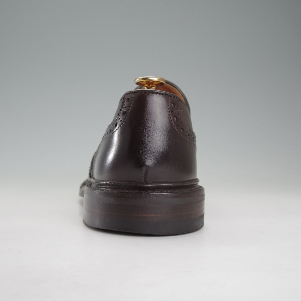 極美品★トリッカーズ SIZE 8【現行定価13万円以上★センターエラスティック/M6924】ローファー/スリッポン/カーフ/濃茶/Tricker's★o002