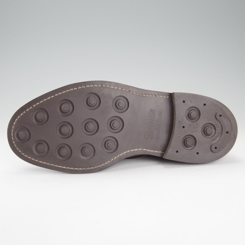 極美品★トリッカーズ SIZE 8【現行定価13万円以上★センターエラスティック/M6924】ローファー/スリッポン/カーフ/濃茶/Tricker's★o002