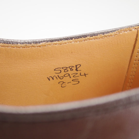 極美品★トリッカーズ SIZE 8【現行定価13万円以上★センターエラスティック/M6924】ローファー/スリッポン/カーフ/濃茶/Tricker's★o002