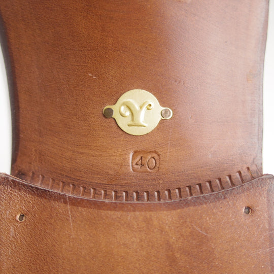 未使用★(伊製)Le Yucca's/レユッカス SIZE 40【モデル定価￥143,000-★チロリアンブーツ/Y29819】Davidラスト/ホースレザー/濃茶★p090