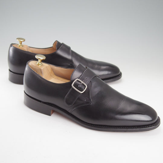 極美品★チャーチ 75F/UK7.5【定価￥158,400-★BECKET/ベケット】173ラスト/モンクストラップ/カーフ/黒/メンズ/Church's★o003