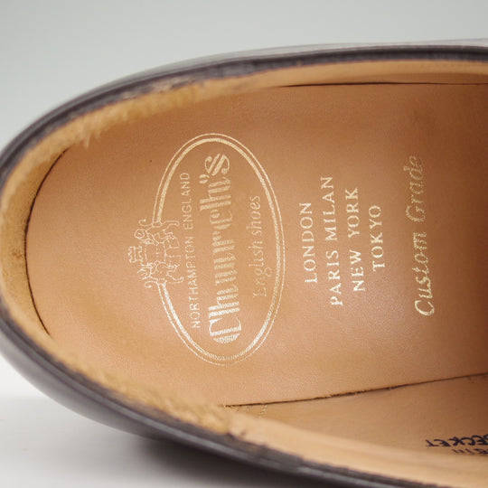 極美品★チャーチ 75F/UK7.5【定価￥158,400-★BECKET/ベケット】173ラスト/モンクストラップ/カーフ/黒/メンズ/Church's★o003
