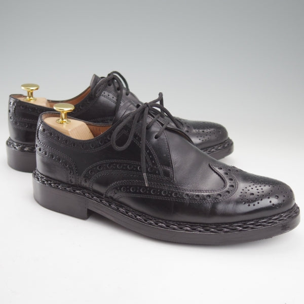 極美品★(独)ハインリッヒ・ディンケラッカー SIZE 6.5【貴重★BUDA/ブダ/フルブローグ】カーフ/黒/メンズ/Heinrich Dinkelacker★n511