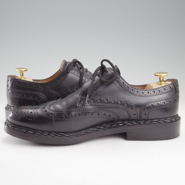 極美品★(独)ハインリッヒ・ディンケラッカー SIZE 6.5【貴重★BUDA/ブダ/フルブローグ】カーフ/黒/メンズ/Heinrich Dinkelacker★n511