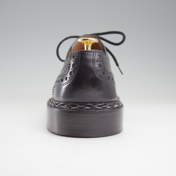 極美品★(独)ハインリッヒ・ディンケラッカー SIZE 6.5【貴重★BUDA/ブダ/フルブローグ】カーフ/黒/メンズ/Heinrich Dinkelacker★n511