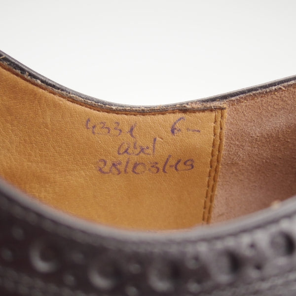 極美品★(独)ハインリッヒ・ディンケラッカー SIZE 6.5【貴重★BUDA/ブダ/フルブローグ】カーフ/黒/メンズ/Heinrich Dinkelacker★n511
