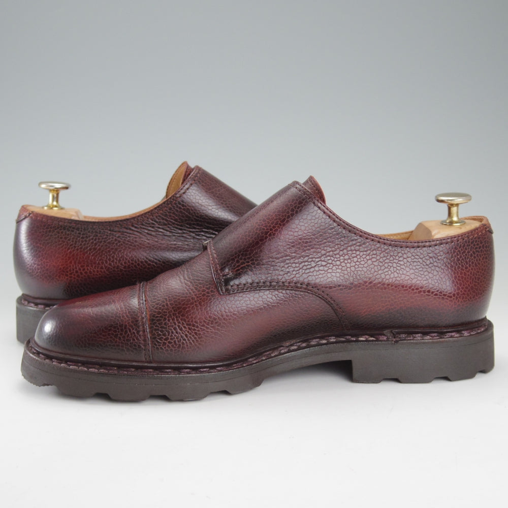 極上★パラブーツ SIZE 7.5【定価￥96,800-★ウィリアム/WILLIAM】マルシェソール/ダブルモンク/グレインレザー/濃茶/Paraboot★o006