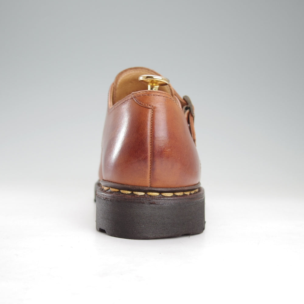 極上★パラブーツ SIZE 7.5【定価￥96,800-★ウィリアム/WILLIAM】マルシェソール/ダブルモンク/リスレザー/GOLD/茶/Paraboot★o007