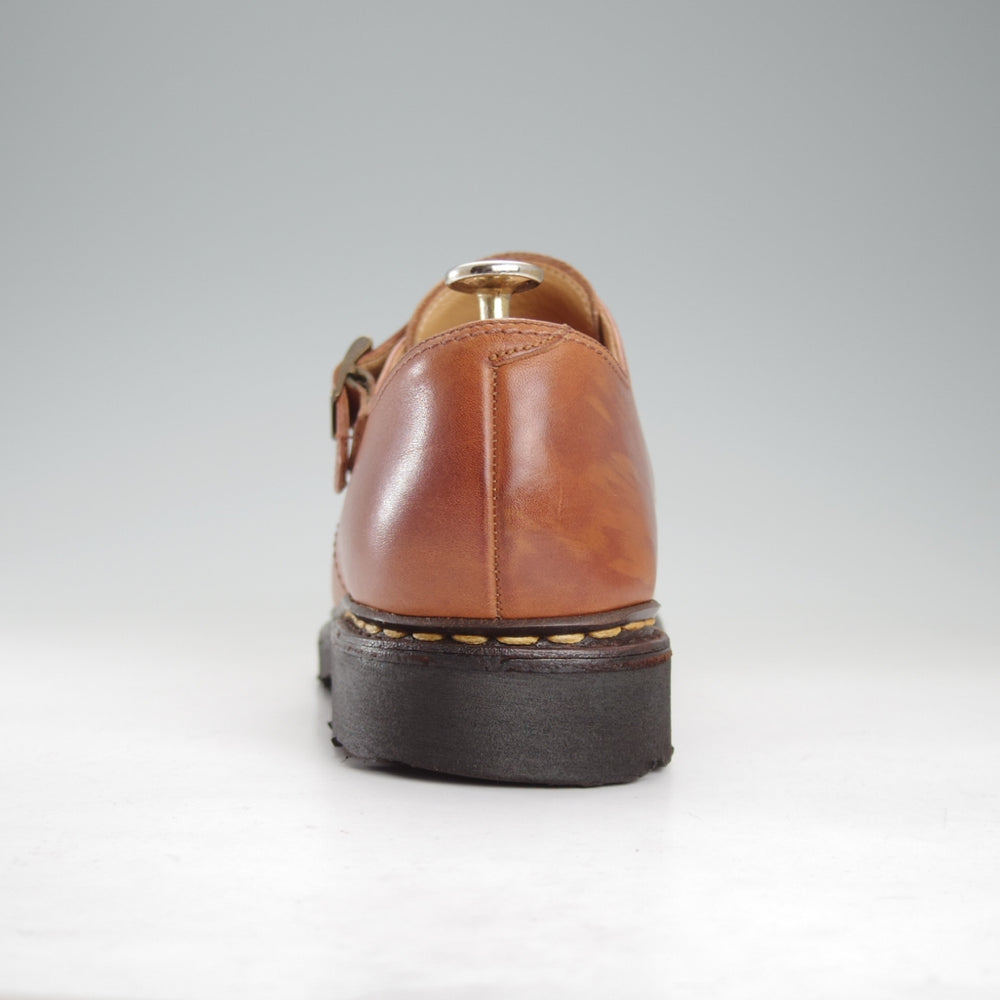 極上★パラブーツ SIZE 7.5【定価￥96,800-★ウィリアム/WILLIAM】マルシェソール/ダブルモンク/リスレザー/GOLD/茶/Paraboot★o007
