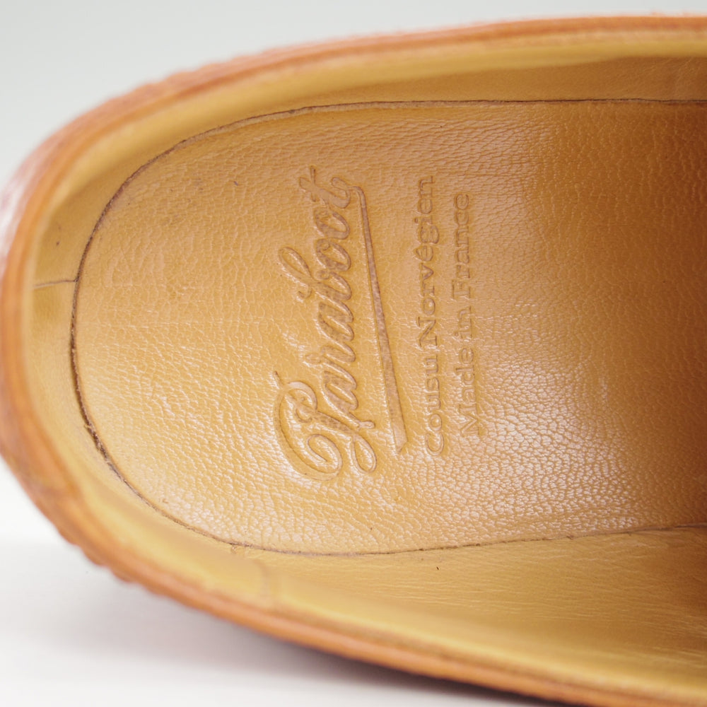 極上★パラブーツ SIZE 7.5【定価￥96,800-★ウィリアム/WILLIAM】マルシェソール/ダブルモンク/リスレザー/GOLD/茶/Paraboot★o007