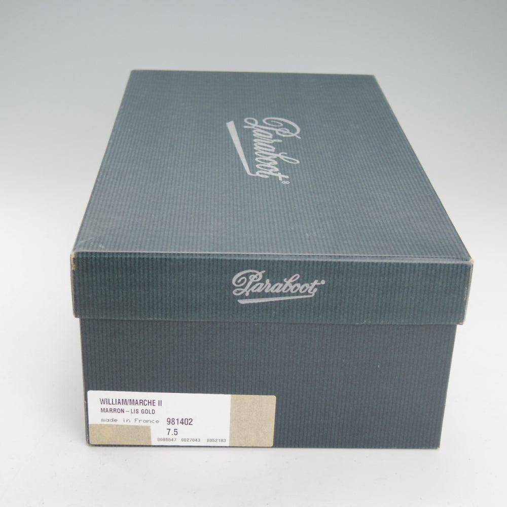 極上★パラブーツ SIZE 7.5【定価￥96,800-★ウィリアム/WILLIAM】マルシェソール/ダブルモンク/リスレザー/GOLD/茶/Paraboot★o007