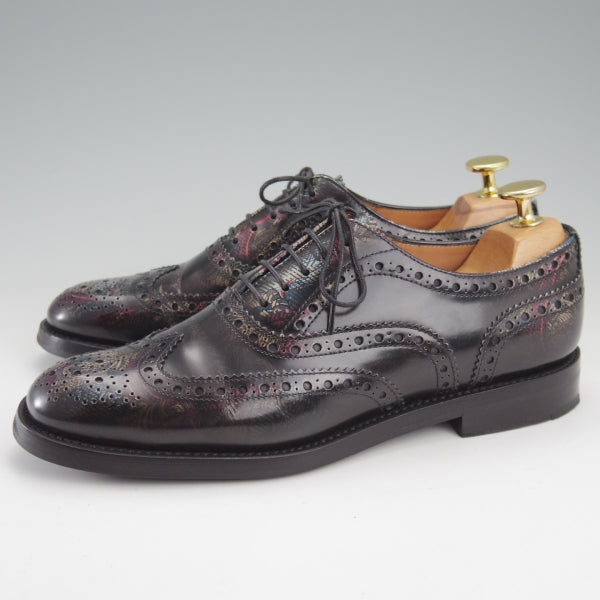極上★チャーチ(レディース) SIZE 36.5【モデル定価￥176,000-★フラワープリント仕様/BURWOOD WG】バーウッド/Church's★n512