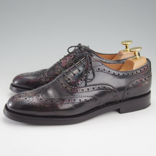 極上★チャーチ(レディース) SIZE 36.5【モデル定価￥176,000-★フラワープリント仕様/BURWOOD WG】バーウッド/Church's★n512
