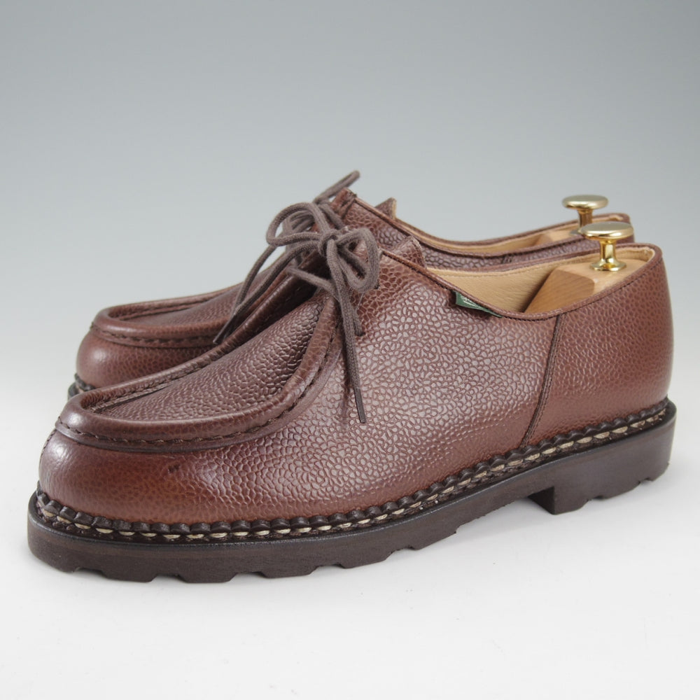 未使用★パラブーツ SIZE 41【定価￥94,600-★ミカエル/MICHAEL】チロリアンシューズ/グレインレザー/EBENE/濃茶/Paraboot★o008