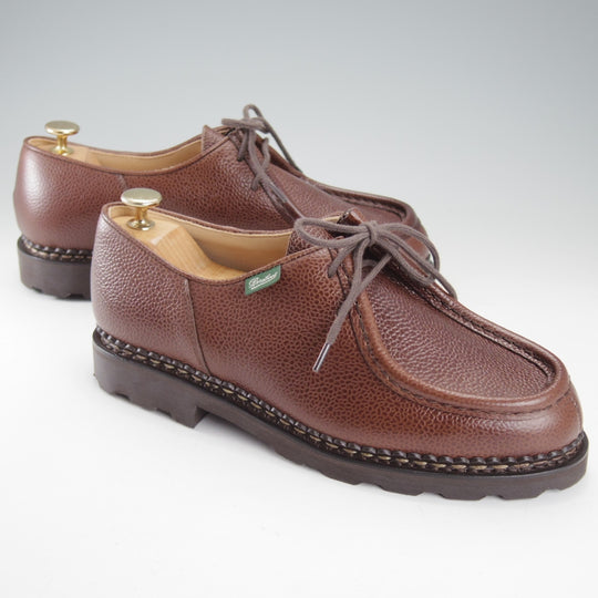 未使用★パラブーツ SIZE 41【定価￥94,600-★ミカエル/MICHAEL】チロリアンシューズ/グレインレザー/EBENE/濃茶/Paraboot★o008