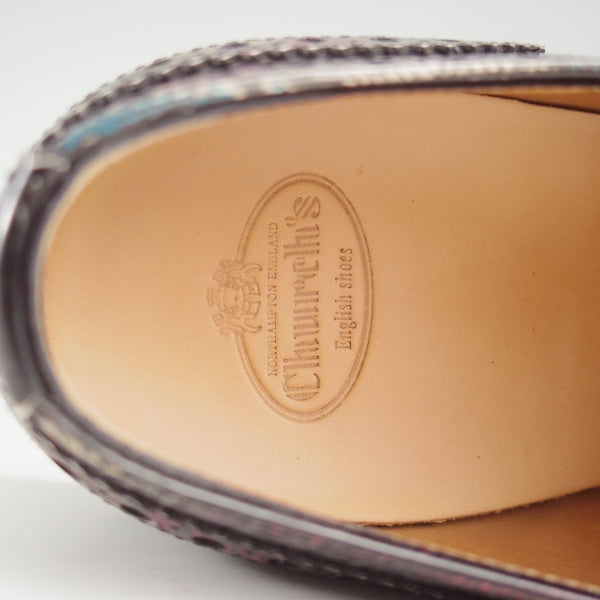 極上★チャーチ(レディース) SIZE 36.5【モデル定価￥176,000-★フラワープリント仕様/BURWOOD WG】バーウッド/Church's★n512