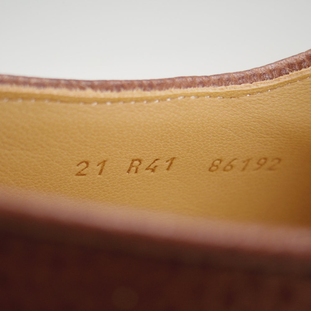 未使用★パラブーツ SIZE 41【定価￥94,600-★ミカエル/MICHAEL】チロリアンシューズ/グレインレザー/EBENE/濃茶/Paraboot★o008