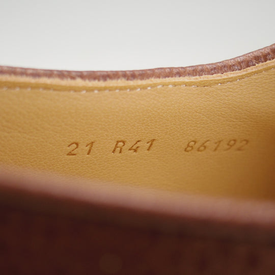 未使用★パラブーツ SIZE 41【定価￥94,600-★ミカエル/MICHAEL】チロリアンシューズ/グレインレザー/EBENE/濃茶/Paraboot★o008