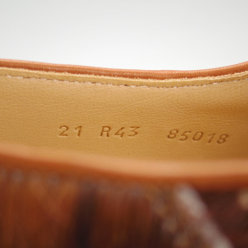 未使用★パラブーツ SIZE 43【定価￥96,800-★ハラコ仕様/MICHAEL/ミカエル】チロリアンシューズ/POILS VACHE/濃茶/Paraboot★o010