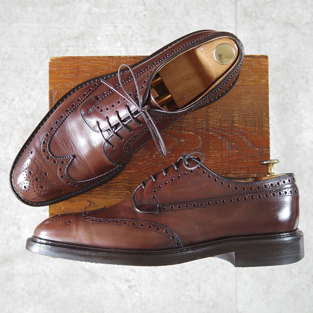 極上★チャーチ 85F/UK8.5【現行定価￥209,000-★ダイナイトソール仕様/GRAFTON】173ラスト/フルブローグ/カーフ/濃茶/Church's★o016