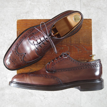 極上★チャーチ 85F/UK8.5【現行定価￥209,000-★ダイナイトソール仕様/GRAFTON】173ラスト/フルブローグ/カーフ/濃茶/Church's★o016