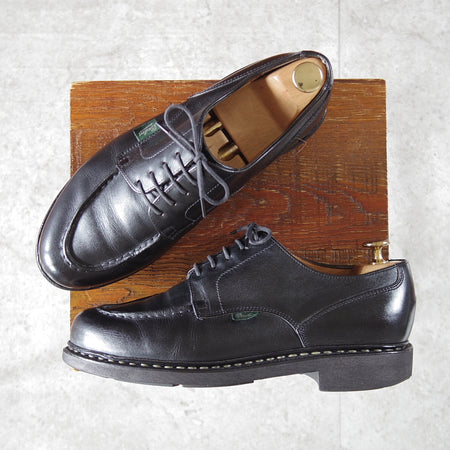 ★パラブーツ SIZE 7【定価￥96,800-★シャンボード/CHAMBORD】リスレザー/TEXソール/Uチップ/NOIR/黒/メンズ/Paraboot★o017