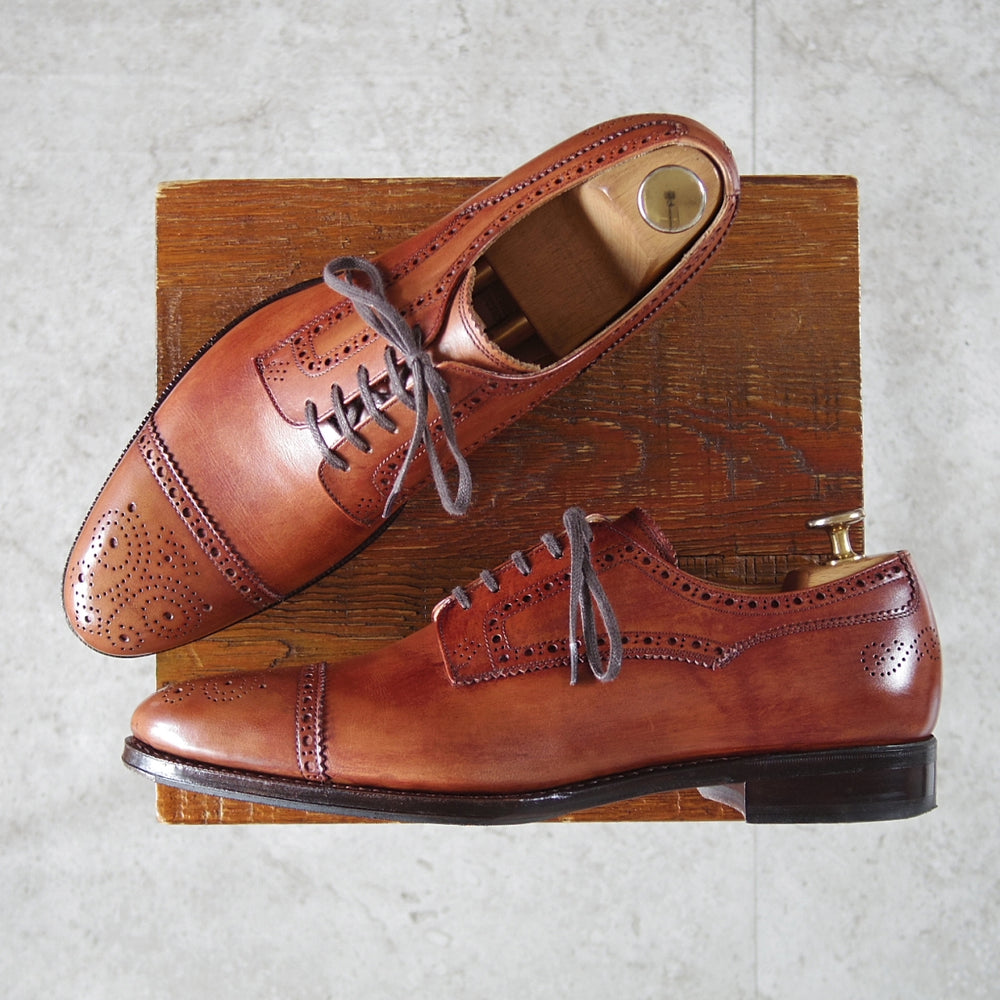 極上★ユニオンインペリアル SIZE 7【ハンドソーンウェルテッド製法★セミブローグ/U1541】カーフ/茶/メンズ/Union Imperial★o020