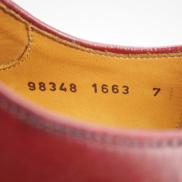 未使用★ジャランスリワヤ SIZE 7【定価￥41,800-★ダイナイトソール/98348】プレーントゥ/カーフ/赤茶/メンズ/JALAN SRIWIJAWA★n516