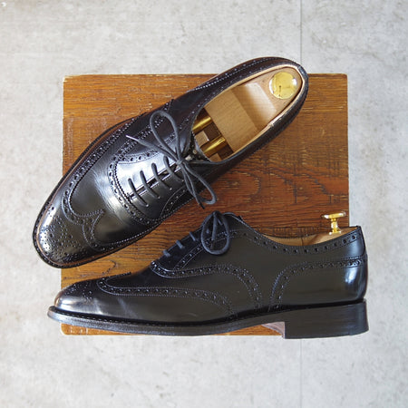 ★チャーチ 55F/UK5.5【現行定価￥192,500-★チェットウィンド/CHETWYND】173ラスト/フルブローグ/カーフ/黒/メンズ/Church's★o552