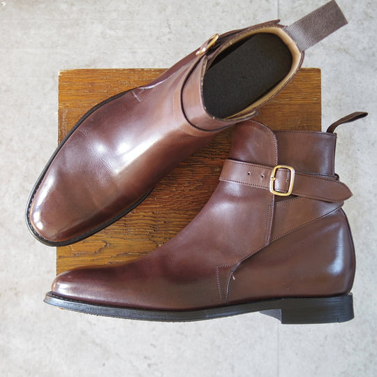 極上★チャーチ 70F/UK7【現行5都市ロゴ★ジョッパーブーツ/BLETSOE R】173ラスト/カーフ/濃茶/メンズ/Church's★o555