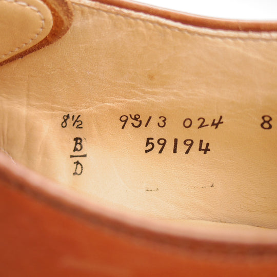 極上★オールデン 8.5D【現行定価17万円以上★モディファイドラスト/モックトゥOX/59194】ジャーナルスタンダード別注/茶/ALDEN★o013