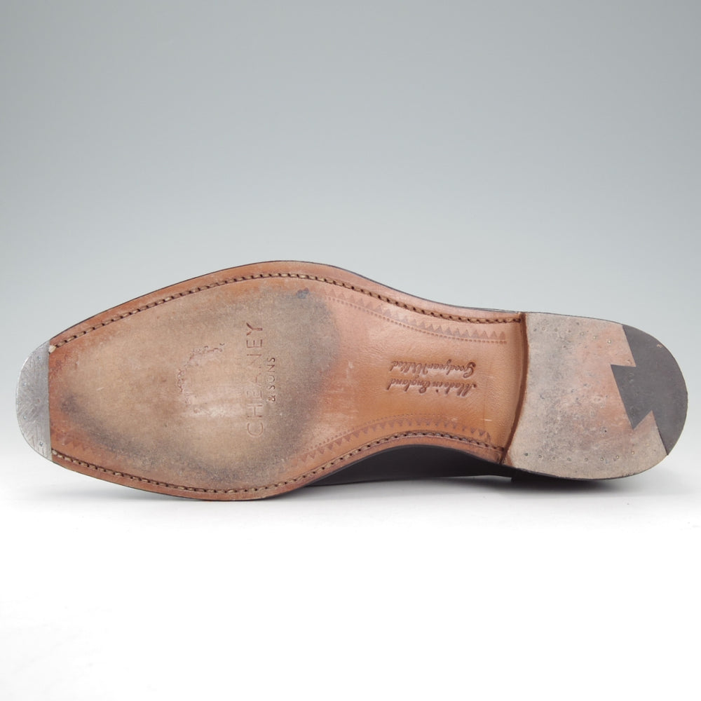 美品★(英)チーニー 6.5F【現行定価9万円程度★ストレートチップ/BRACKLEY】225ラスト/カーフ/黒/メンズ/CHEANEY★o014