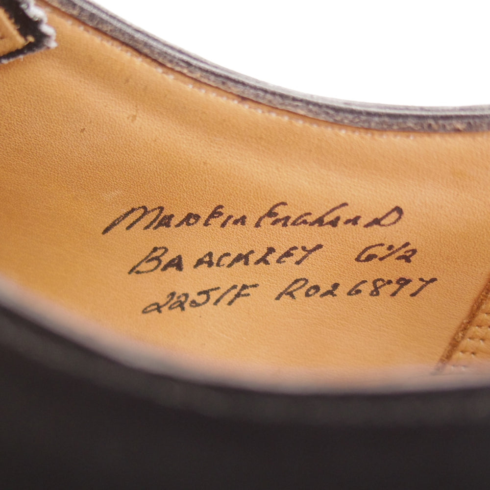 美品★(英)チーニー 6.5F【現行定価9万円程度★ストレートチップ/BRACKLEY】225ラスト/カーフ/黒/メンズ/CHEANEY★o014