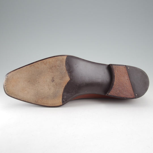 極美品★(伊)ステファノ・ベーメル SIZE 42.5【定価20万円以上★ハンドソーンウェルテッド製法/セミブローグ】茶/Stefano Bemer★o550