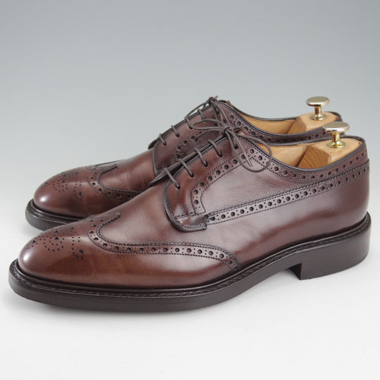 極上★チャーチ 85F/UK8.5【現行定価￥209,000-★ダイナイトソール仕様/GRAFTON】173ラスト/フルブローグ/カーフ/濃茶/Church's★o016