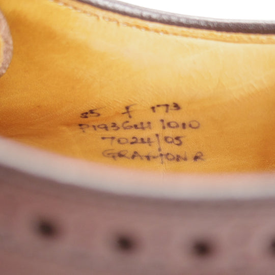 極上★チャーチ 85F/UK8.5【現行定価￥209,000-★ダイナイトソール仕様/GRAFTON】173ラスト/フルブローグ/カーフ/濃茶/Church's★o016