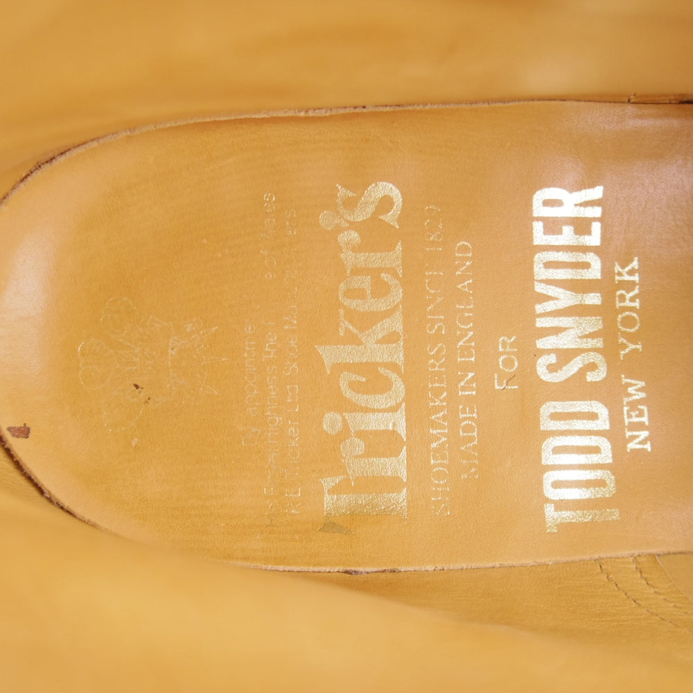 極美品★トリッカーズ SIZE 8.5【現行定価14万円以上★カントリーブーツ/(米)TODD SNYDER別注】M7285/コンビ/濃茶×カモ/Tricker's★p109