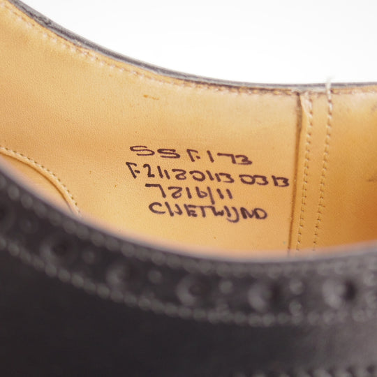 ★チャーチ 55F/UK5.5【現行定価￥192,500-★チェットウィンド/CHETWYND】173ラスト/フルブローグ/カーフ/黒/メンズ/Church's★o552