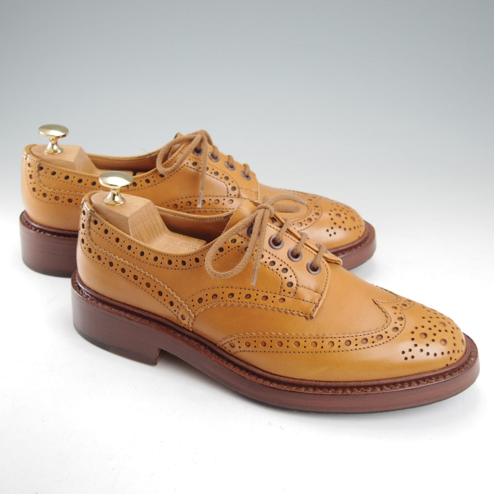 美品★トリッカーズ SIZE 6【定価￥132,000-★BOURTON/エイコンアンティーク】バートン/M5633/カントリーシューズ/薄茶/Tricker's★o018
