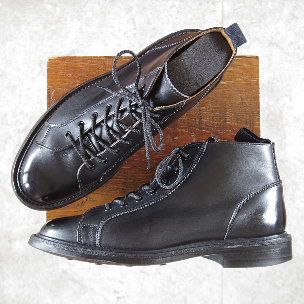 極上★トリッカーズ SIZE 8.5【定価￥143,000-★ダイナイトソール/モンキーブーツ】Ethan/M6077/カーフ/黒/メンズ/Tricker's★p115