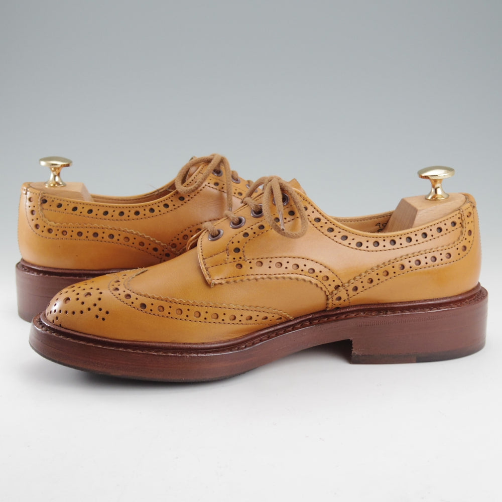 美品★トリッカーズ SIZE 6【定価￥132,000-★BOURTON/エイコンアンティーク】バートン/M5633/カントリーシューズ/薄茶/Tricker's★o018