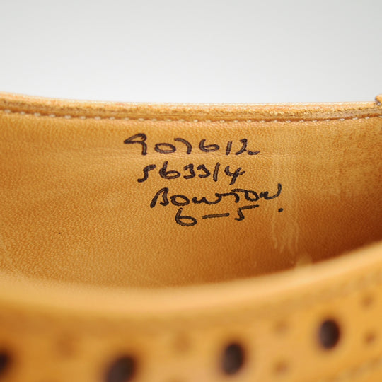 美品★トリッカーズ SIZE 6【定価￥132,000-★BOURTON/エイコンアンティーク】バートン/M5633/カントリーシューズ/薄茶/Tricker's★o018